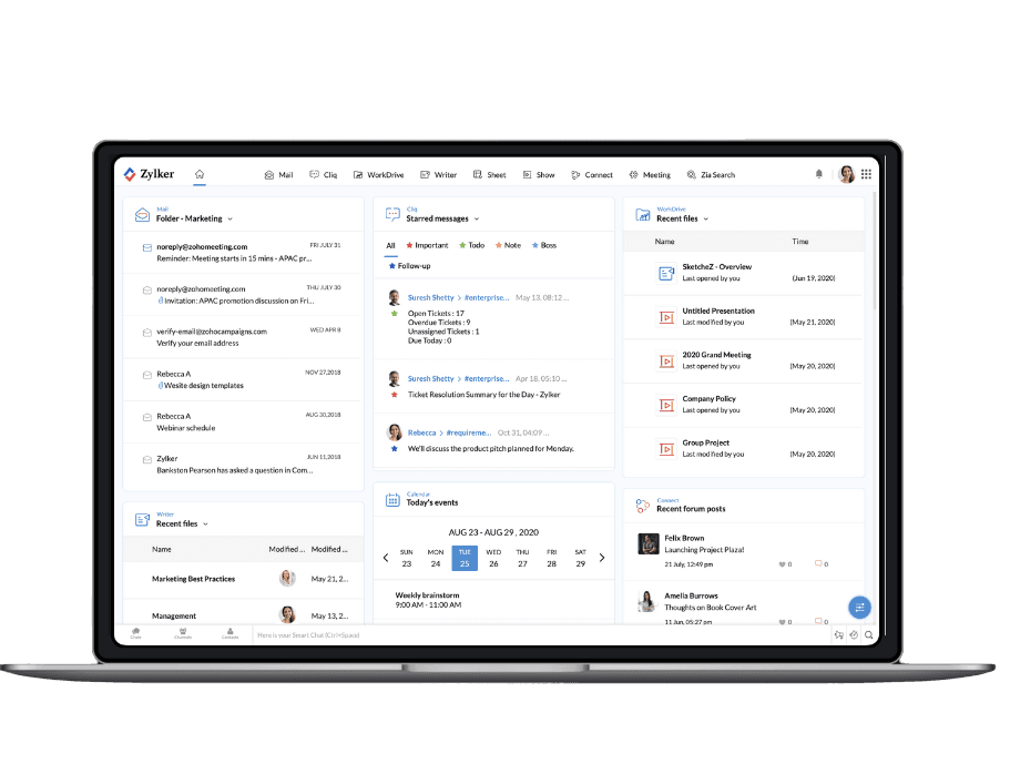 Zoho Desk — ticketing